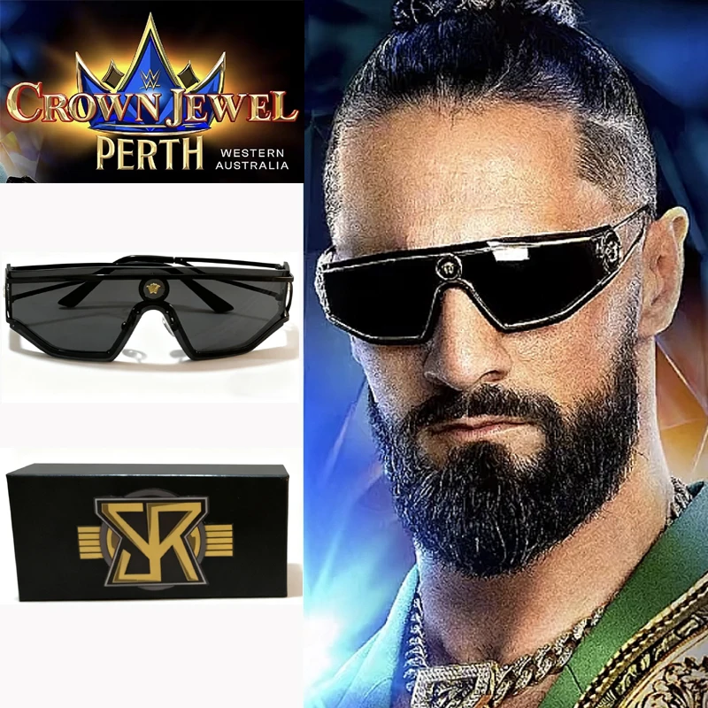 نظارات شمسية رياضية سوداء Seth Rollins 2025 Elite Wrestling لأداء الكبار
