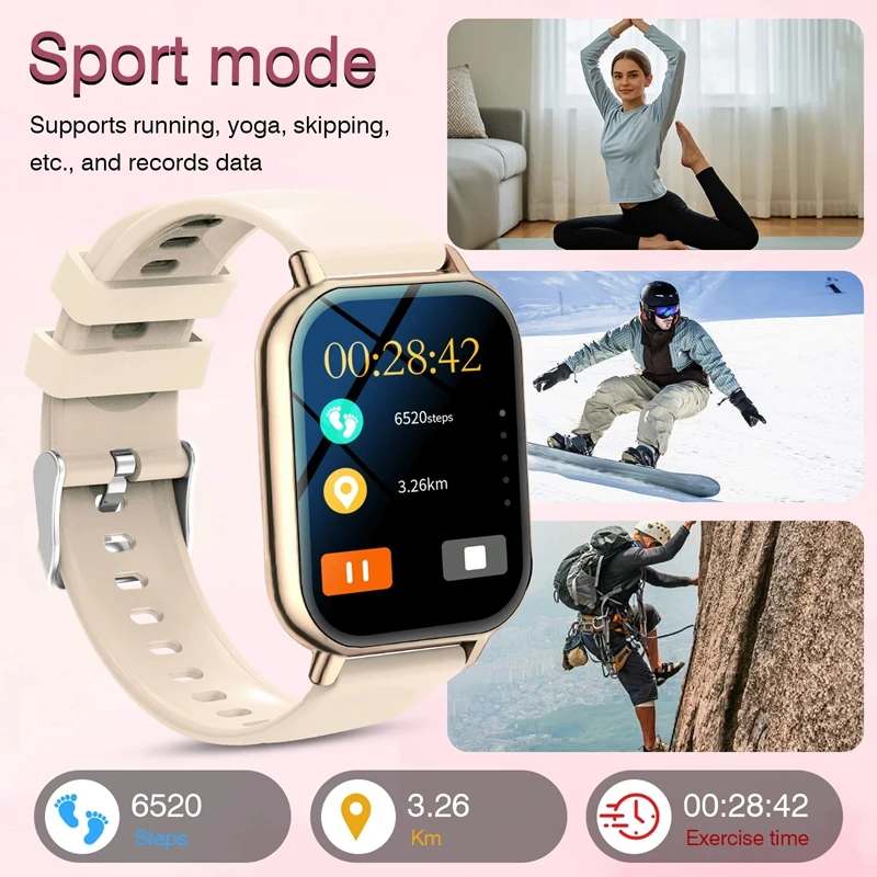 New Smartwatch Phone Answering/calling, Multi-sport Mode, Message Reminder View, Suitable For Men/women