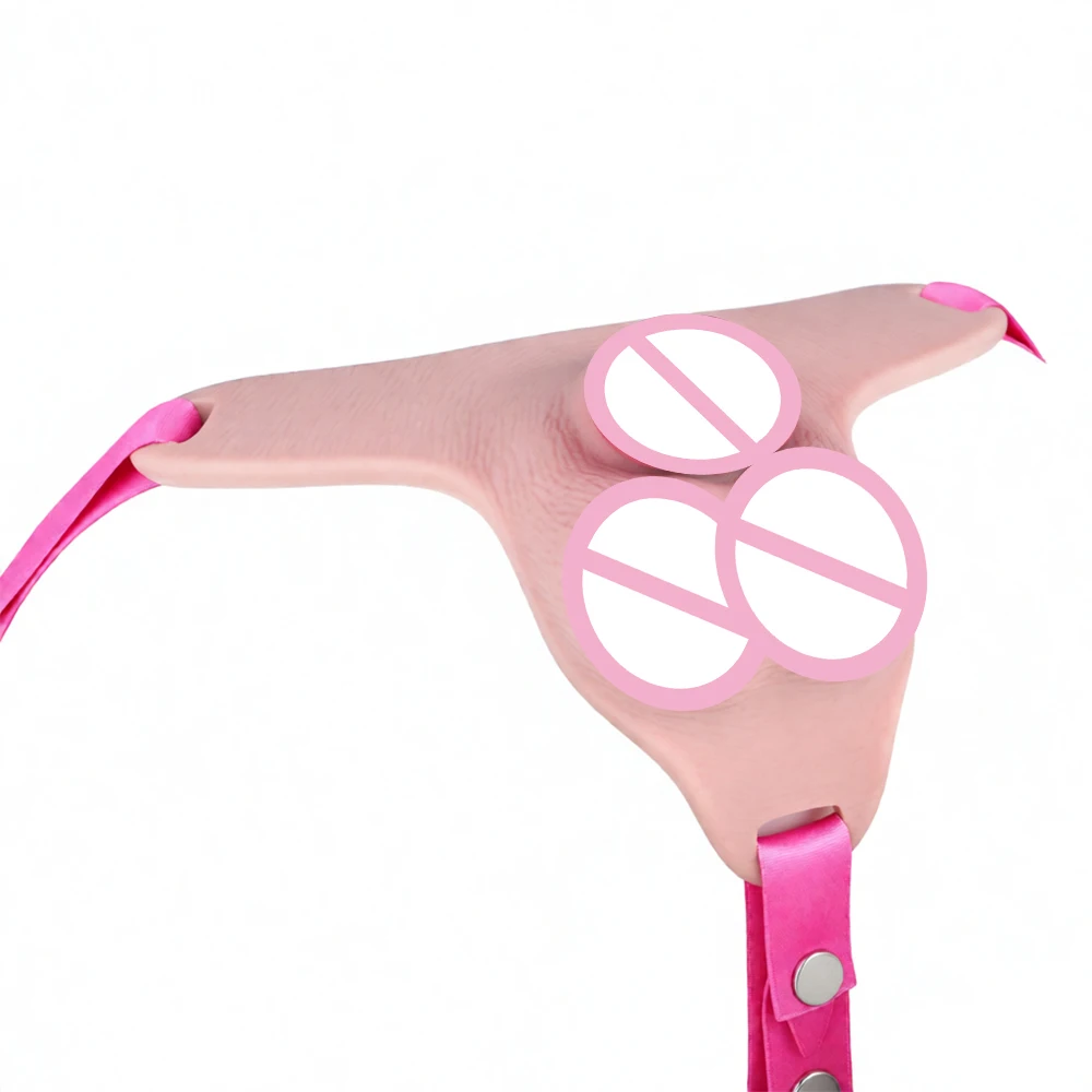 ANOSX Silicone Chastity Cage With Chastity Belt Realistic Dildo Pants Urethral Lock Male Penis Cages Strap On Penis Sleeve view 5
