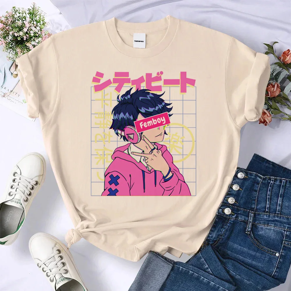 Femboy t shirt teen harajuku  graphic women 80s Digital Classic shirt Punk Y2k Colorful 2000s Grunge graphic