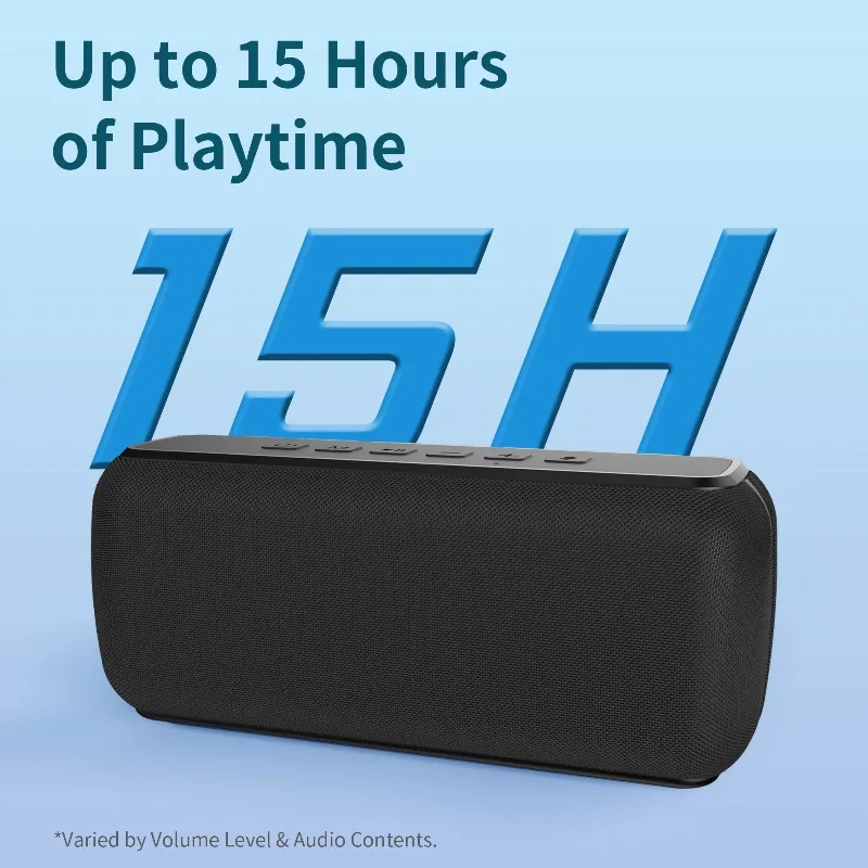 60W Mini Portable Outdoor Wireless Speaker IPX5 Waterproof TF Card Support For Party