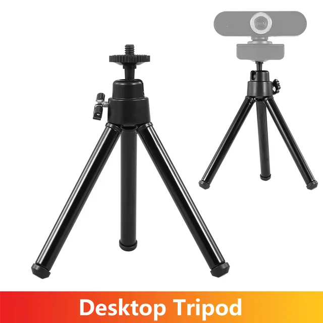 Mini statyw biurkowy ze śrubą 1/4 cala do GoPro Hero 13 12 11 10 9 Insta360 X4 X3 X5 DJI Action 5 4 3 Akcesoria do kamer sportowych