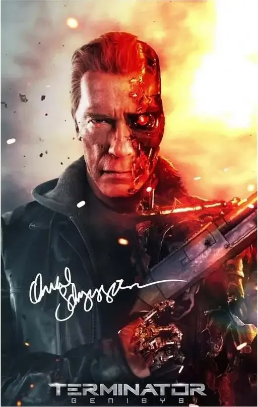 Arnold Schwarzenegger SIGNED PHOTO ,Art Film Print Silk Poster, Home Wall Decor 24x36inch