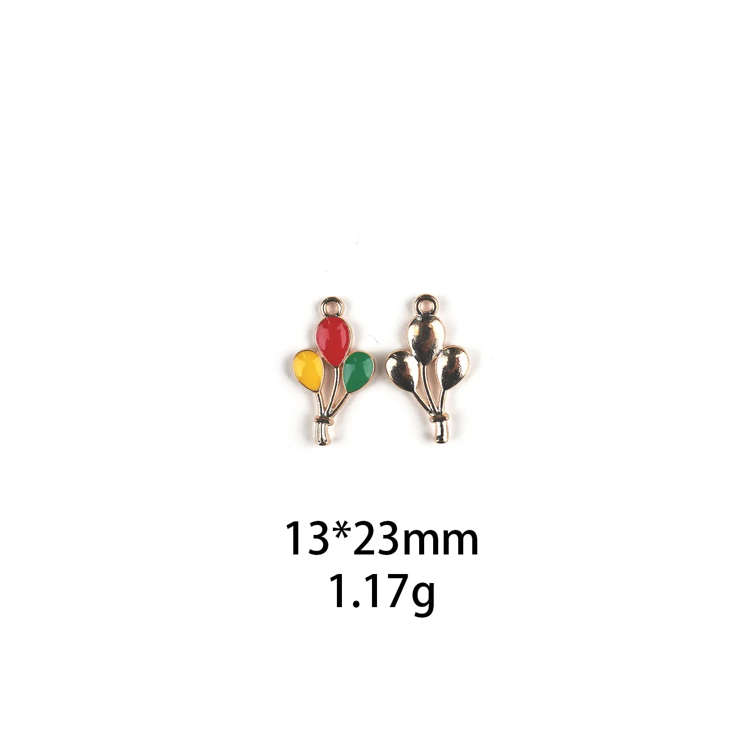 10pcs Enamel Hot Air Balloon Pendant Coloured  Charms Handmade Necklace Bracelet Accessory DIY Jewelry for Women