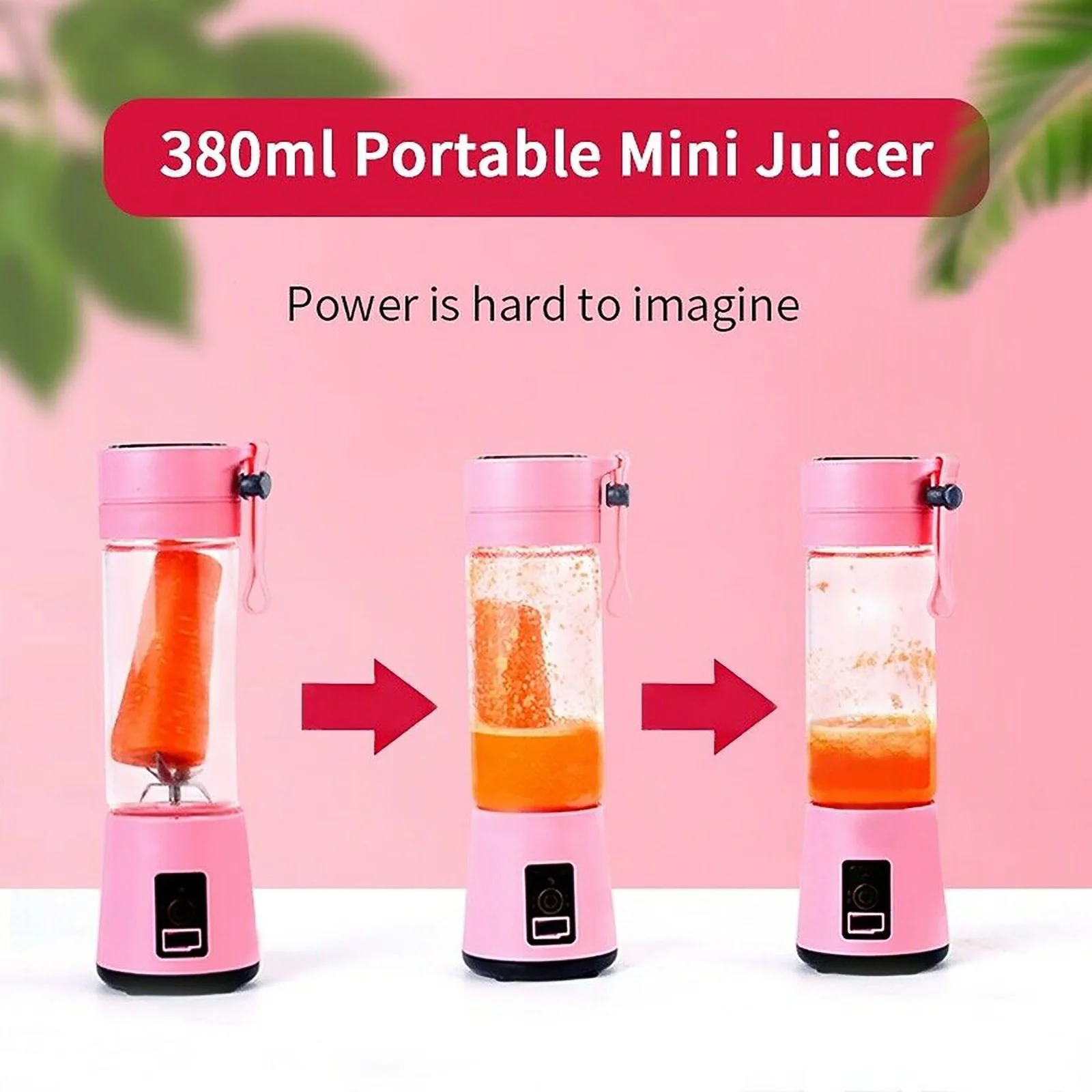 Imagem -02 - Espremedor Elétrico Portátil Usb Recarregável Handheld Smoothie Liquidificador de Frutas Misturadores Milkshake Fabricante Máquina Materiais de Qualidade Alimentar