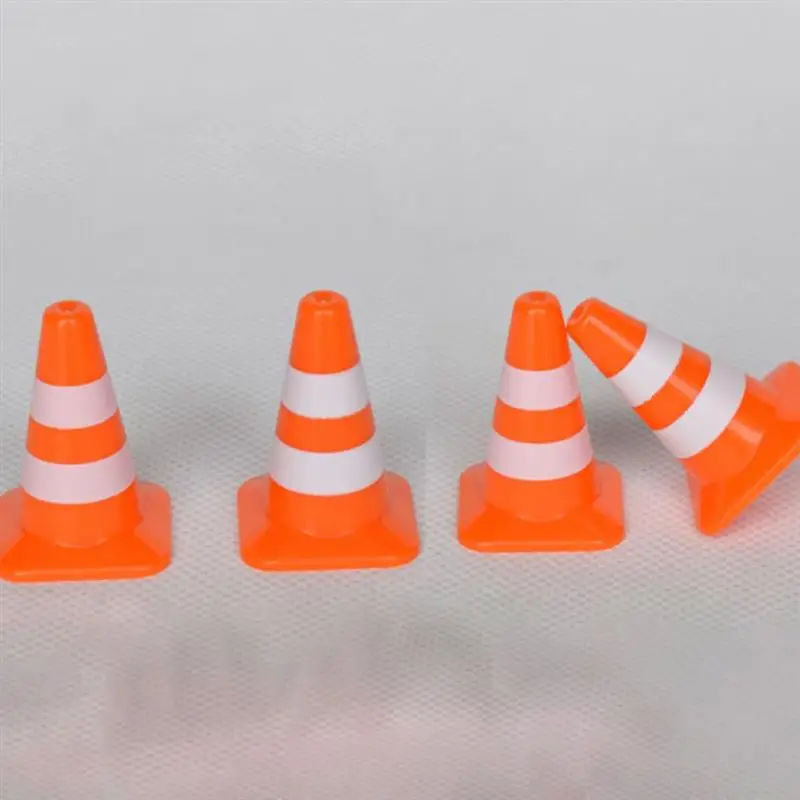 50/30/10Pcs Mini Traffic Cones Road Street Signs Toys Traffic Barricade Toys Construction Traffic Sign Toys Home decoration