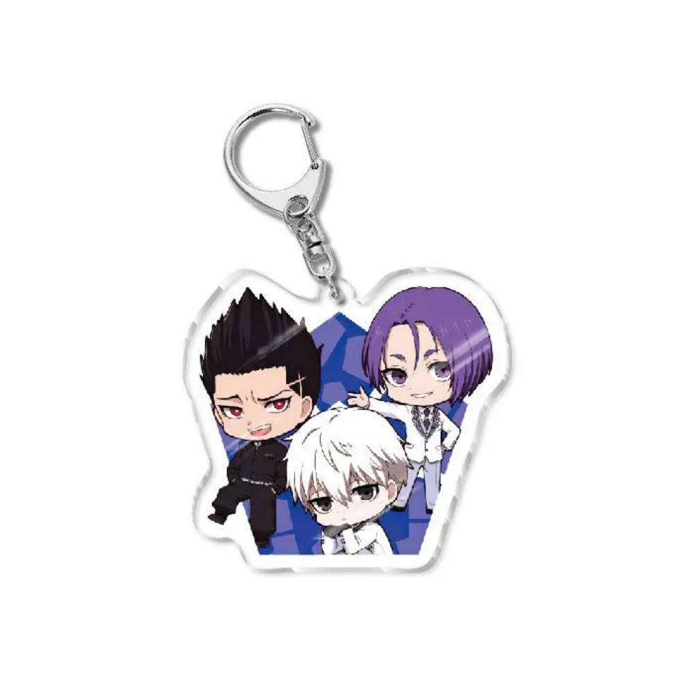 Double-Sided Character Acrylic Keychain, Cartoon Anime, Blue Character, Isagi, Yoichi, Chigiri, Bachira Pendant, Key Chain Gift,