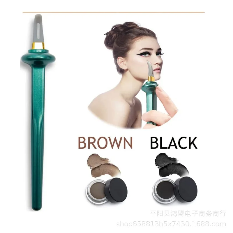 Portable Eyeliner Guide Tools Easy No-Skip Eyeliner Gel Reusable Silicone Eyes Make Up Brush for Shaky Hands Eyeliner Beauty 1PC
