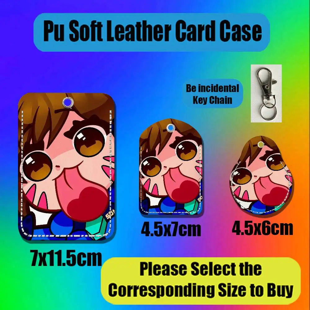 For Jetpack Cat Overwatch Dva Juno Wuyang For AirTag Case Card Holder Keychain ID Credit Bank Access Badge For Air Tag Case