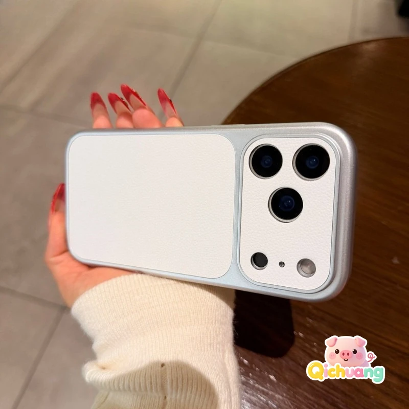 Elegant White PU Leather Phone Case For For Samsung Galaxy A07 A06 M06 F06 A05S M05 A04S A04E M04 A03 Core A03S A02S M02S Cover