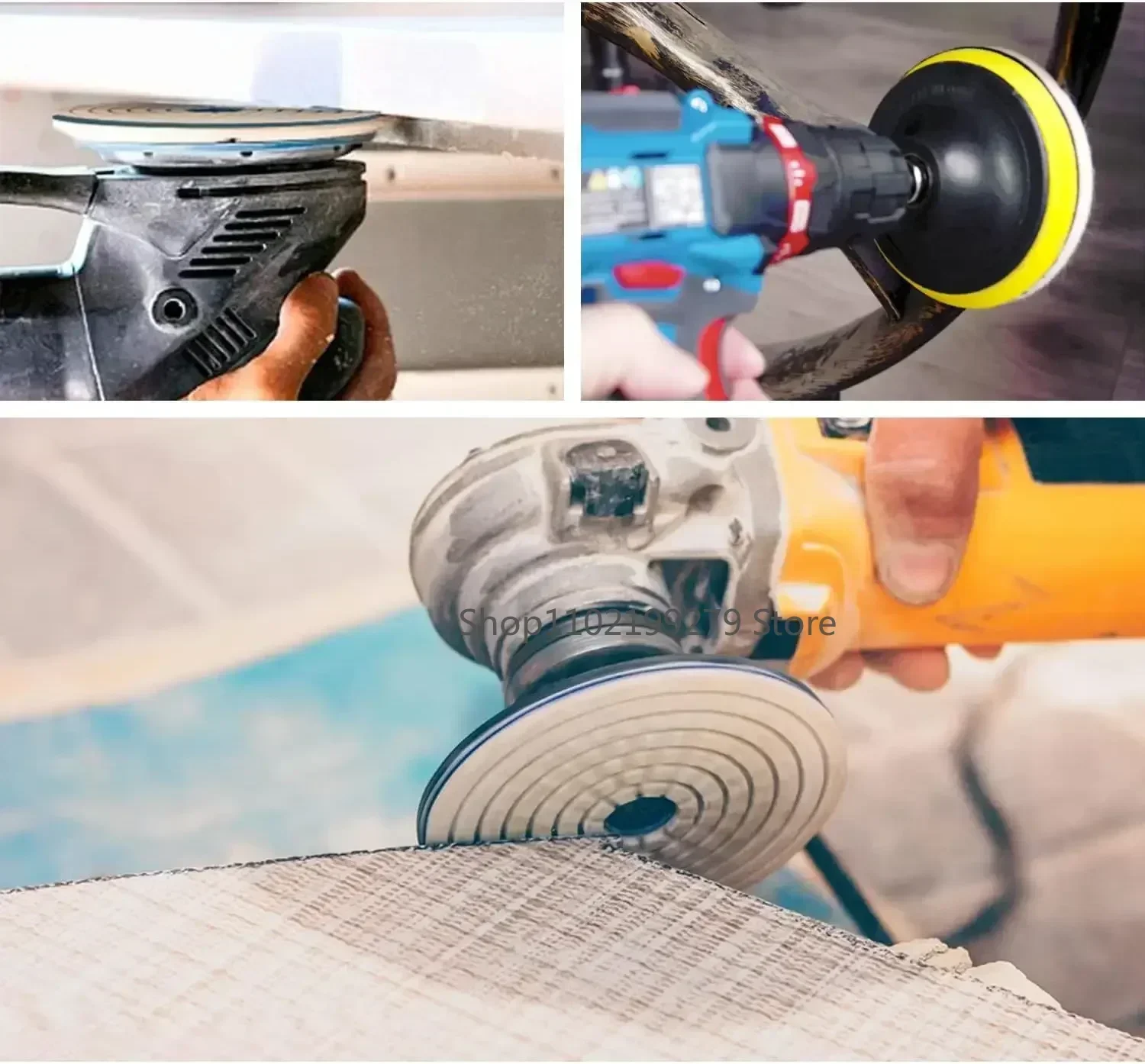 8 قطعة 4 بوصة 100 مللي متر الماس ألواح التلميع عدة الرطب/الجاف ل الجرانيت حجر الخرسانة الرخام تلميع استخدام طحن أقراص مجموعة M14