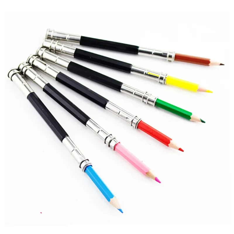 Adjustable Metal Pencil Extender, Suitable for Artists to Use, Suitable for Schools, Offices, Sketching, Art, Writing