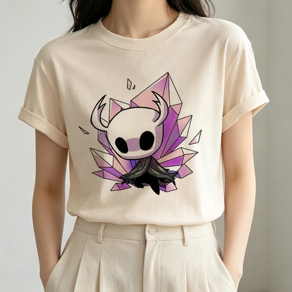 Hollow Knight t shirt women goth vintage 80s baddie Psychedelic top tees anime party graphic Retro vintage