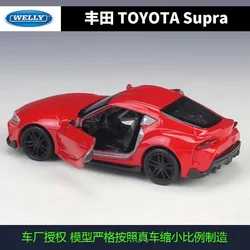 welly 1:36 TOYOTA Supra Alloy Pull Back Toys Car Model Vehicles