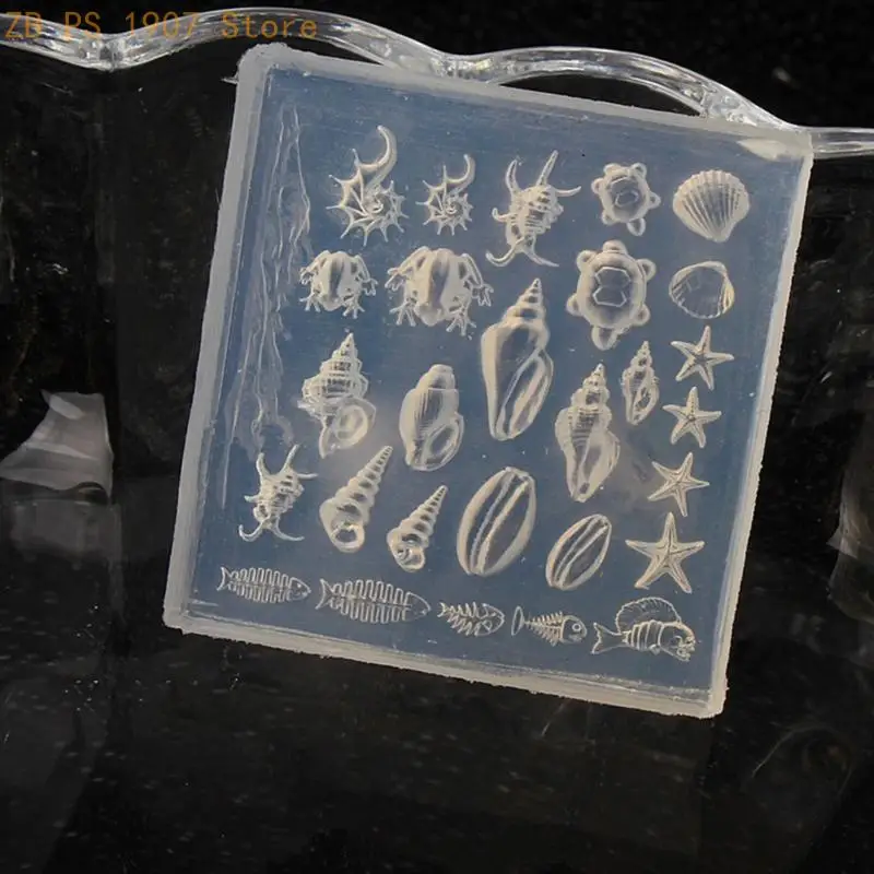 Silicone Art Mold Accessory Mold Decorative Mold Sea Theme Silicone Texture Perfect for Various Types 55KA