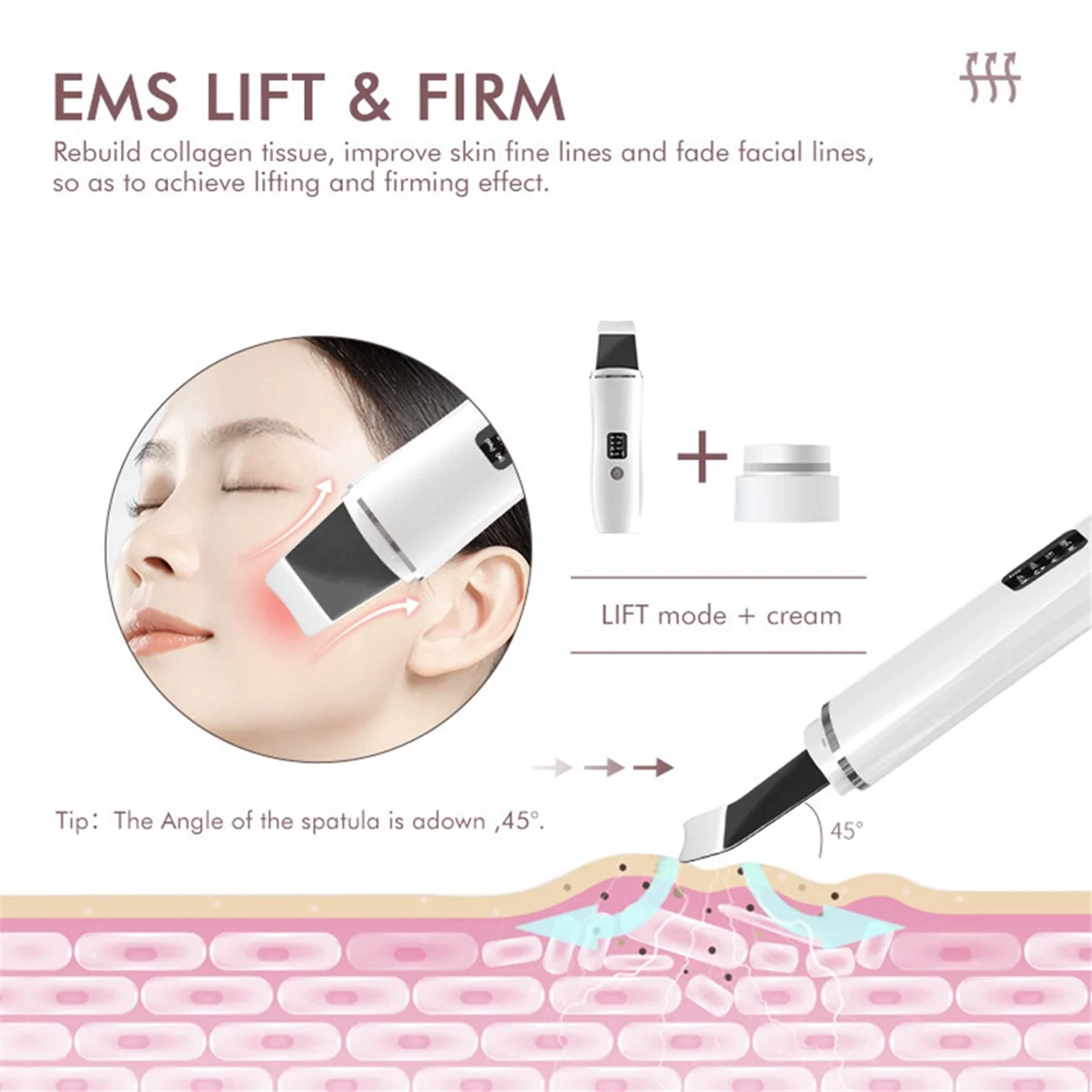 Blackhead Removal Portable Skin Scraper Home Skin Cleansing Device Blackhead Scraper Blackhead Remover Tool-Y48A
