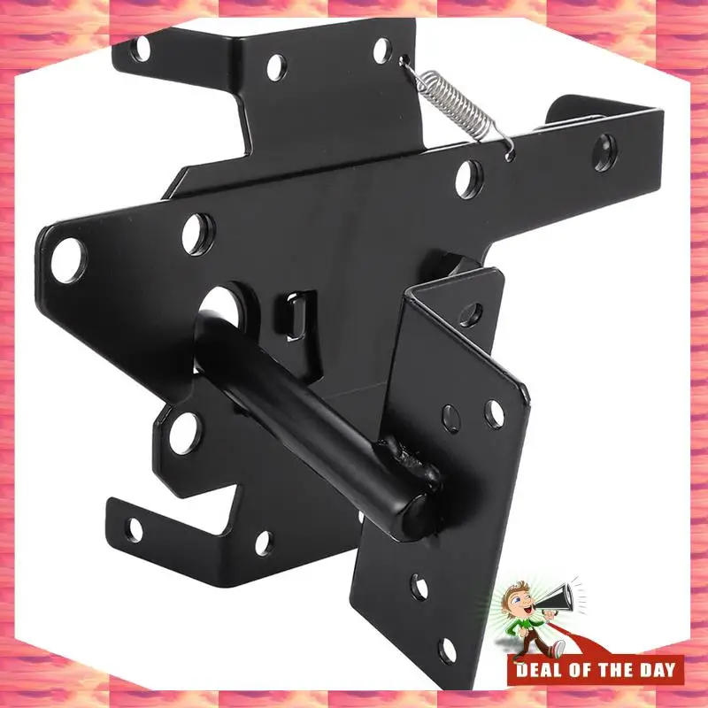 24-Hour Delivery Quick Pin Door Bolt Automatic Latch Gate Lock Post Mount Self-Locking Bolts Accessories Included