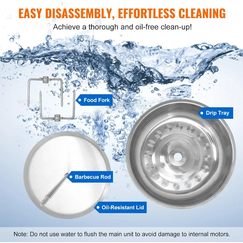 VEVOR Shawarma Grill Machine, 13 lbs Capacity, Chicken Shawarma Cooker Machine with 2 Burners, Gas Vertical Broiler Gyro