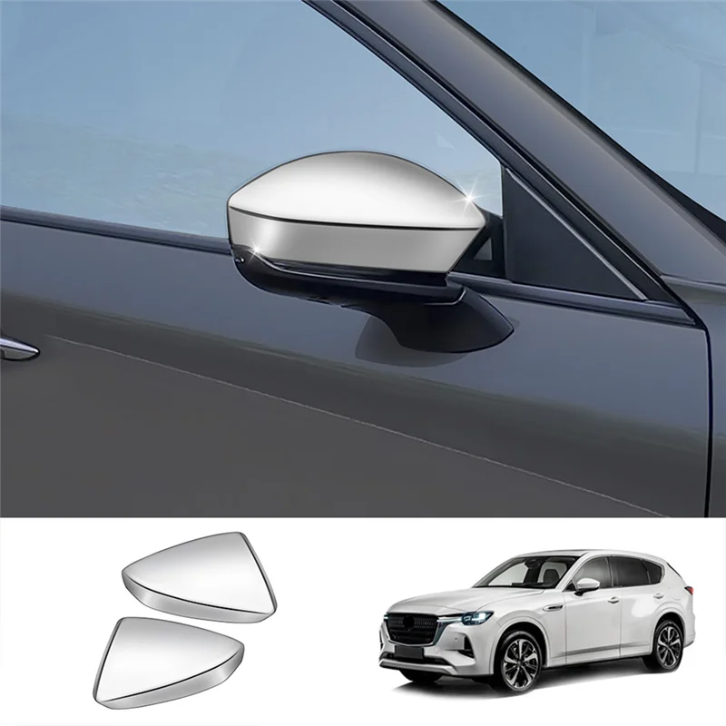 

F9-Car Rearview Side Mirror Cover Trim Frame Side Mirror Caps For Mazda CX-60 2022 2023 Accessories