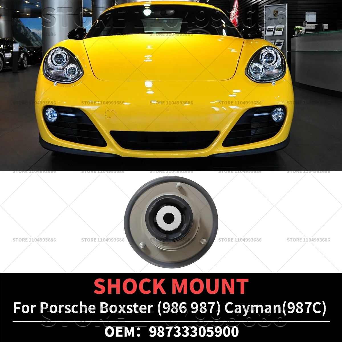 

For Porsche 1997-2012 Boxster (986 987) 2006-2012 Cayman (987C) Shock Mount OEM 98733305900 98633305906 98633305904 98633305903
