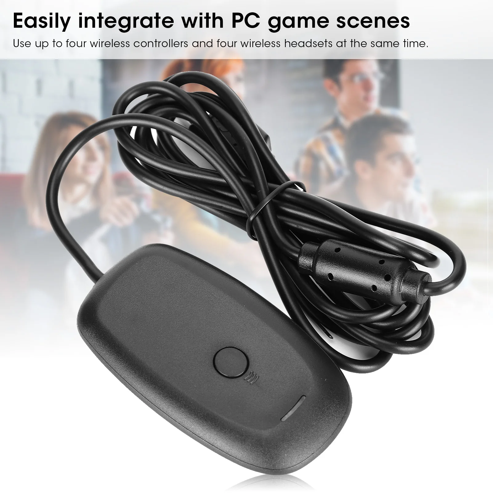 

Game Adapter Gaming USB Receiver PC Receiver Gaming Controller Wireless Adapter Console CD‑ROM driver for Microsoft XBOX 360