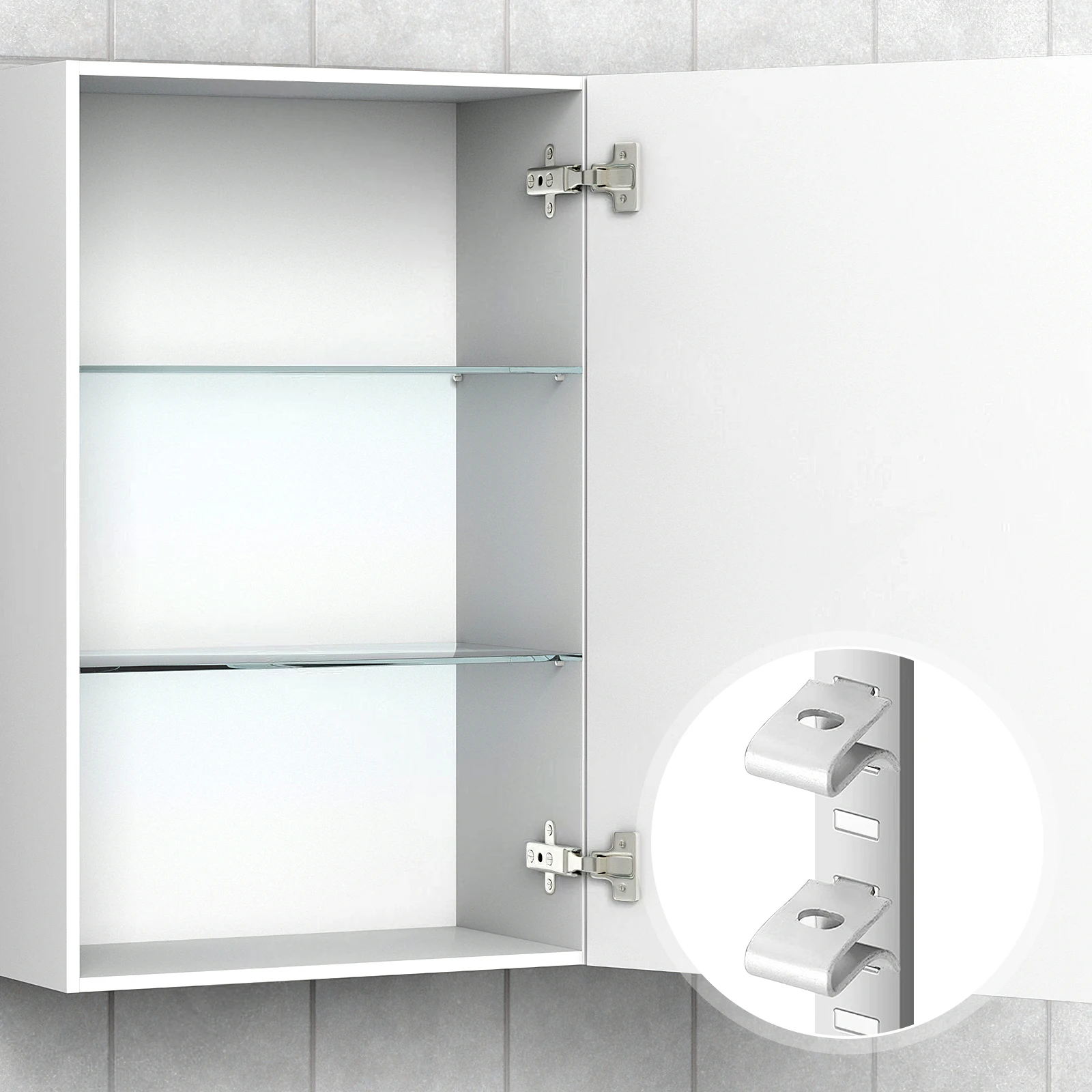 

10 Stainless Support Clips Glass Shelves Heavy Duty Shelf Support Clip Brackets Rust Shelf Clips Proof Storage Tool Rooms