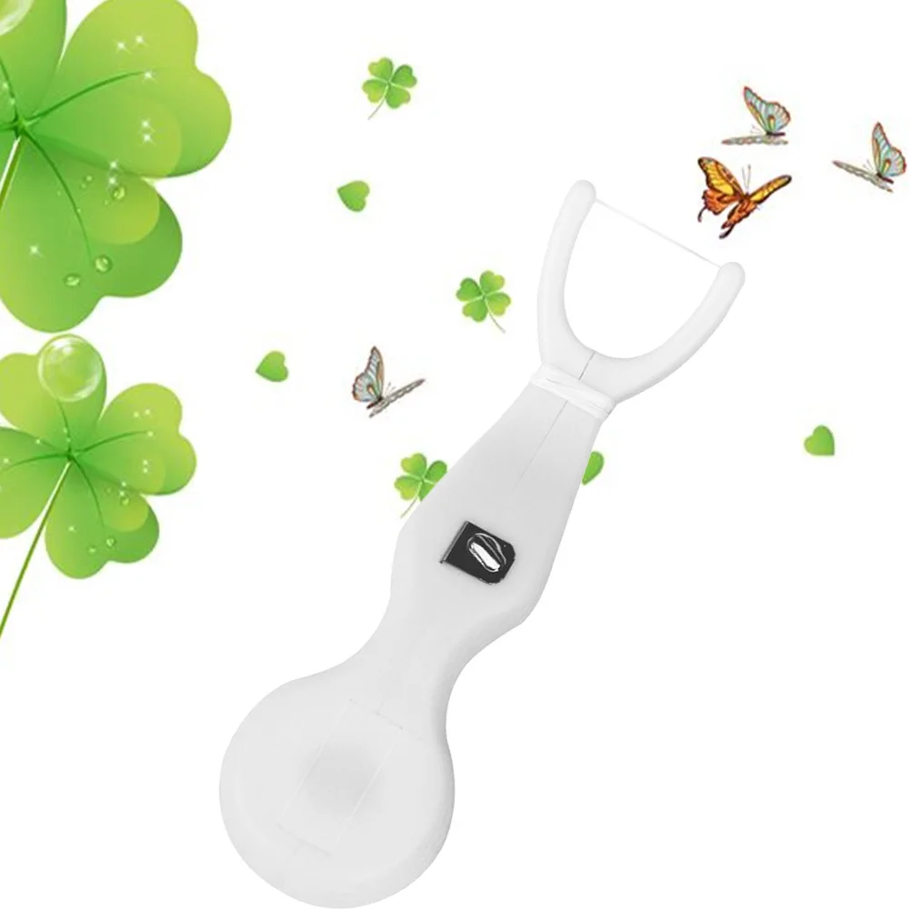 خيط تنظيف الأسنان يختار النعناع بنكهة 1/3 قطعة خيط تنظيف الأسنان مع حامل أداة تنظيف الأسنان المحمولة العناية بالفم