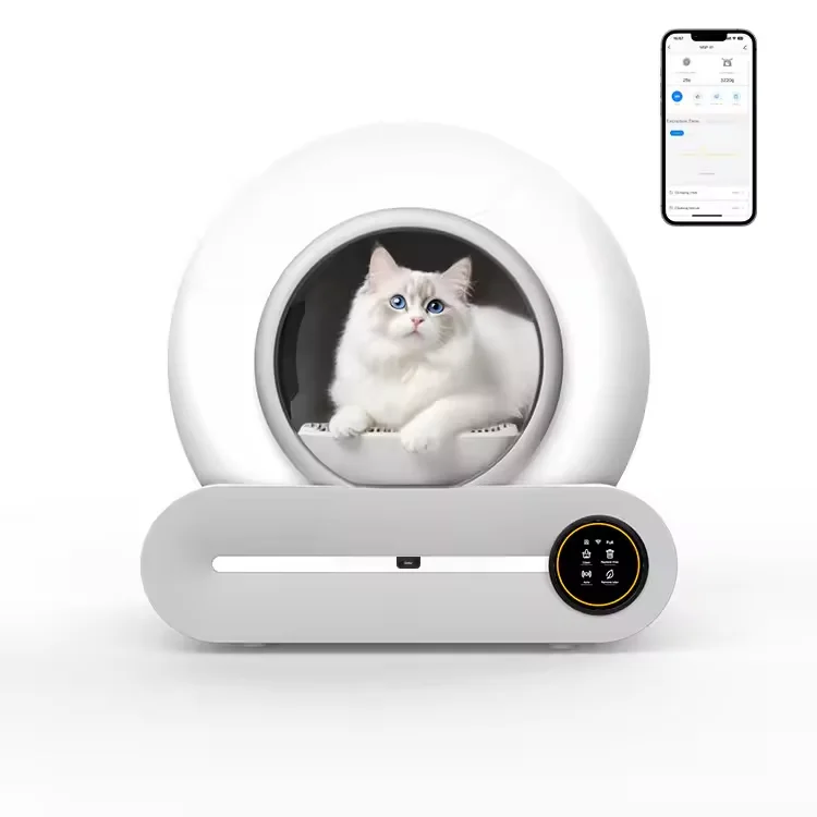 Smart Automatic Self-Cleaning Cat Litter Box Enclosed Hidden Design App Control Auto Cat Toilet Indoor Pet Cat Litter Basin Whol