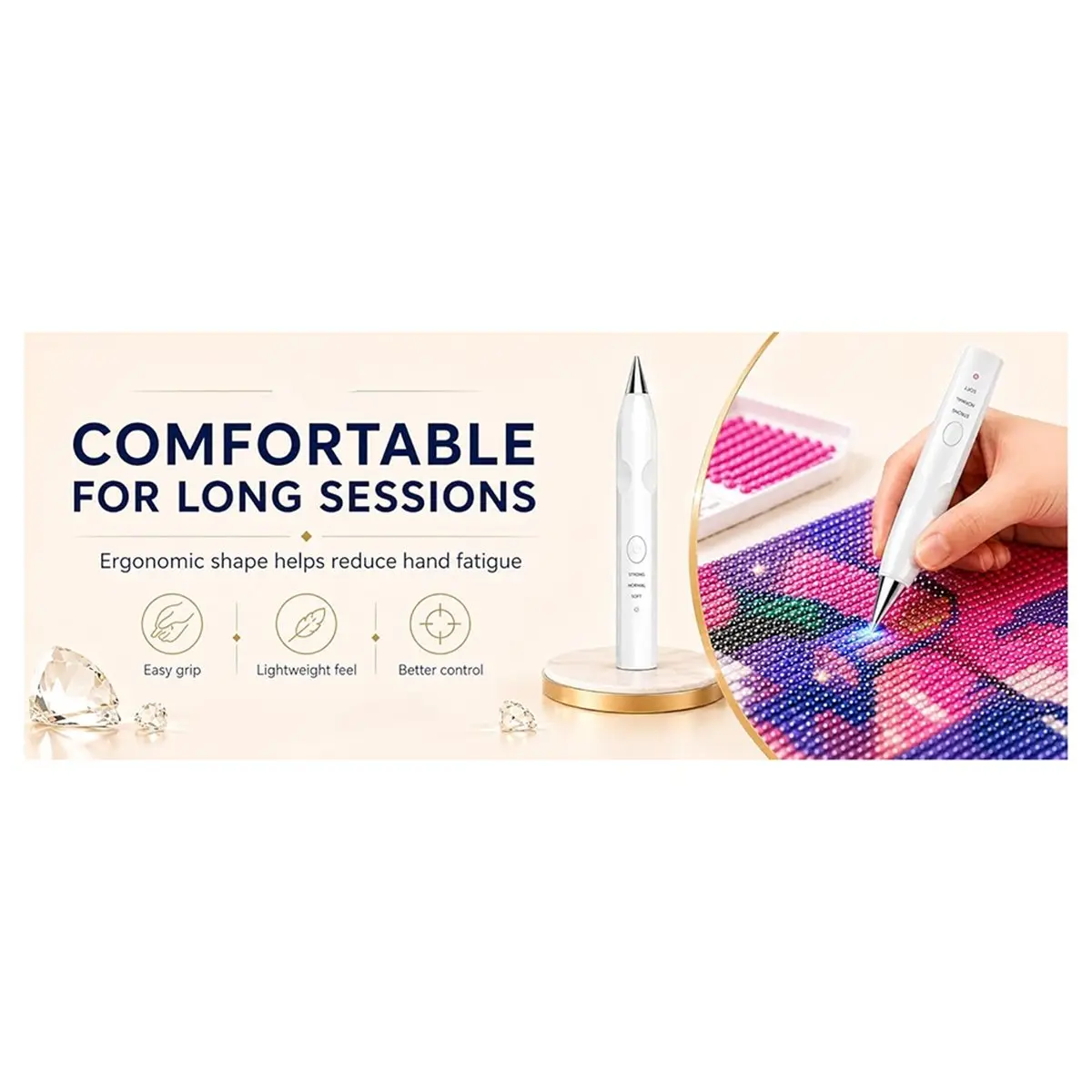 2026 New Electric Kit, Cordless USB-C Rechargeable Art Tool with Vacuum Pickup for DIY Craft Lovers