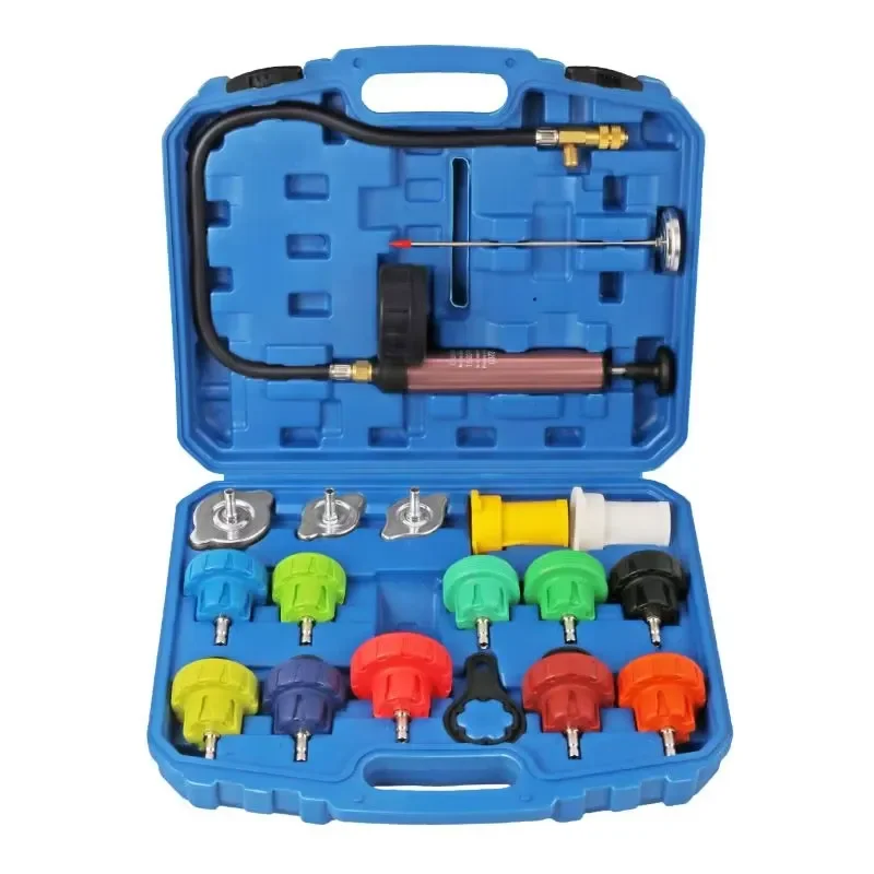 18 pieces Automobile water tank leak Water tank inflating pressure gauge Water tank Cooling system pressing