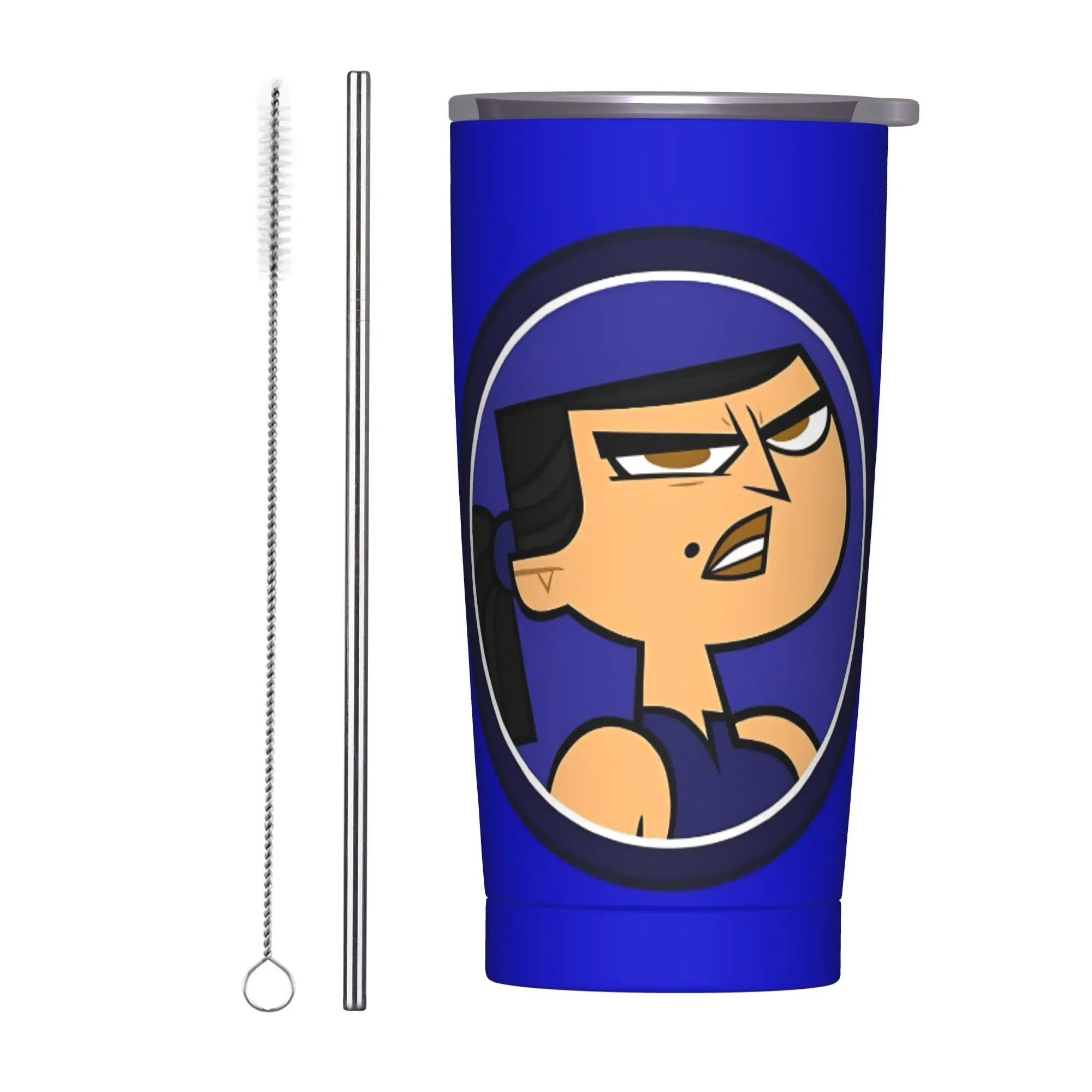 Totals Dramas Island Icon - Evas Tumbler Vacuum Insulated  Thermal Cup Stainless Steel Car Mugs Spill Proof, 20oz