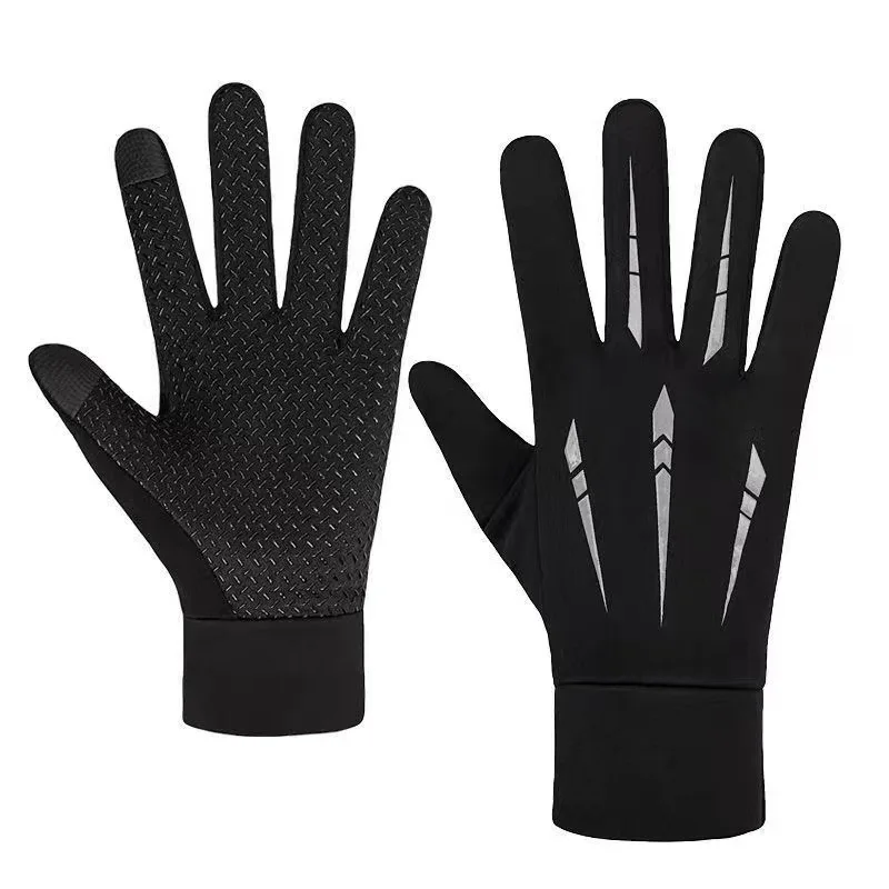 

Windproof, Waterproof, Velvet and Warm Motorcycle, Winter Cold-proof Riding Equipment, Cycling Full Finger