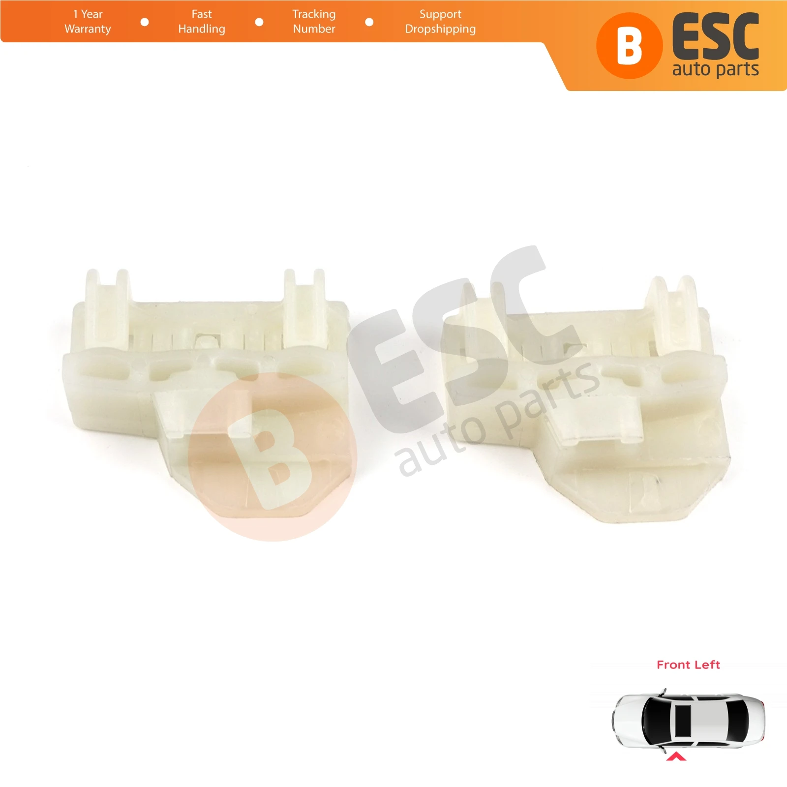 

EWR46 2 Pcs Window Regulator Repair Guide Clips Front Left for Audi A4 B5 VW Polo MK3 6N Passat B5 Skoda Superb MK1 8D0837461