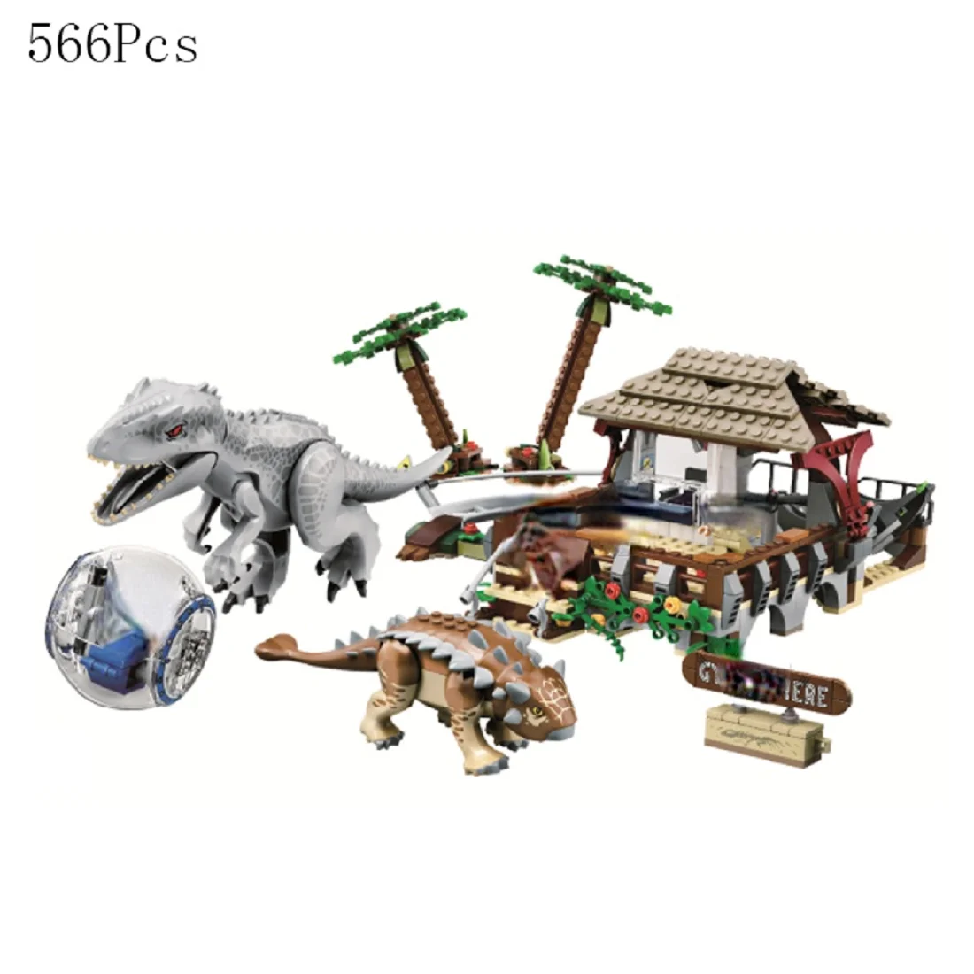 New Dinosaur Set 11580 10928 11337 10925 Tyrannosaurus Rex vs Ankylosaurus Building Blocks Brick Toys Gift for Children