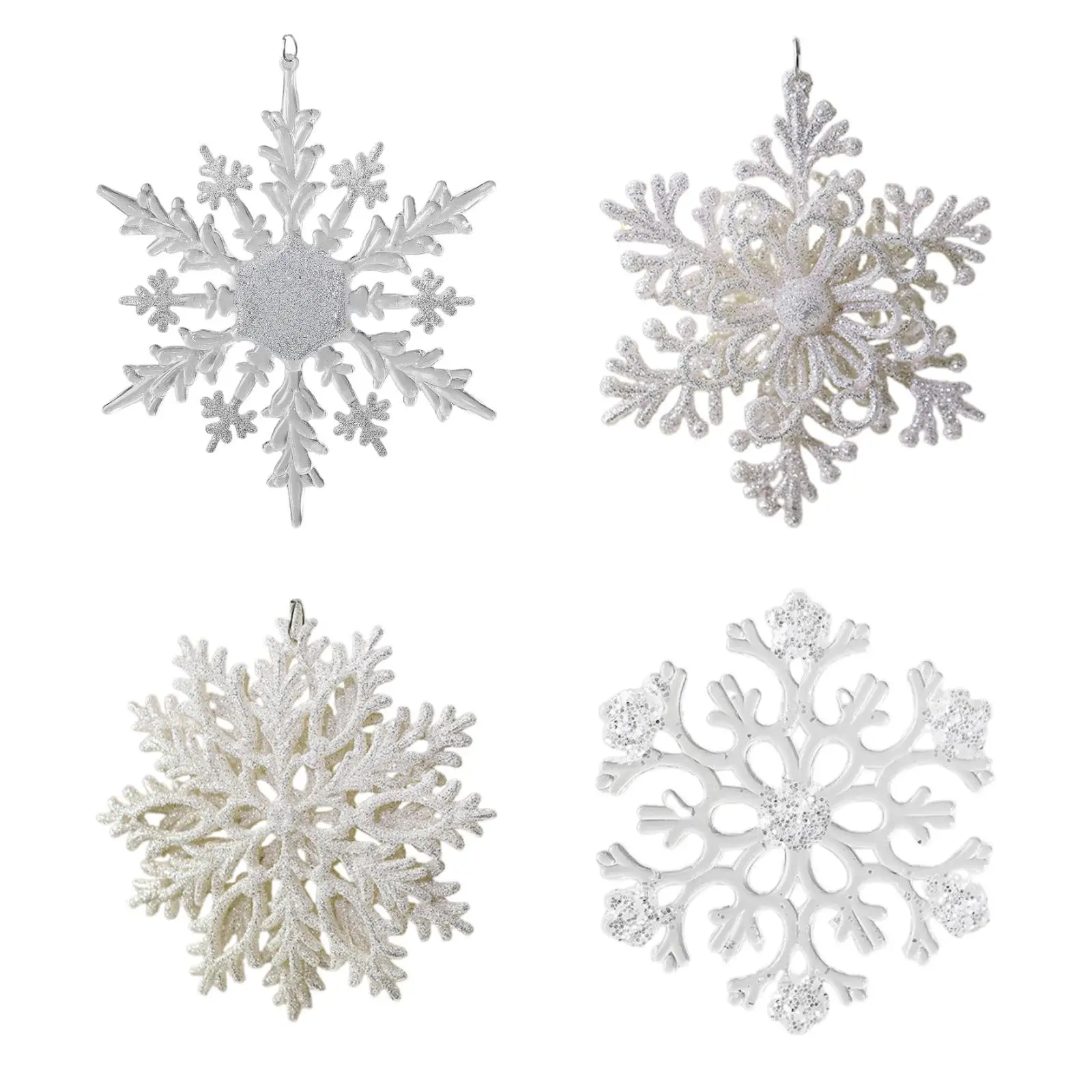 Pendentif Flocon de Neige pour Arbre de Noël, Décoration pour Cheminée Murale Intérieure, Mariage à la Maison