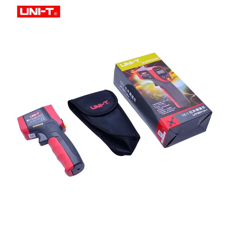 UNI-T UT301A+/UT302A+/UT303A+ Бесконтактный промышленный термометр Высоко- и низкотемпературный светодиодный/звуковой сигнал, тестер температуры
