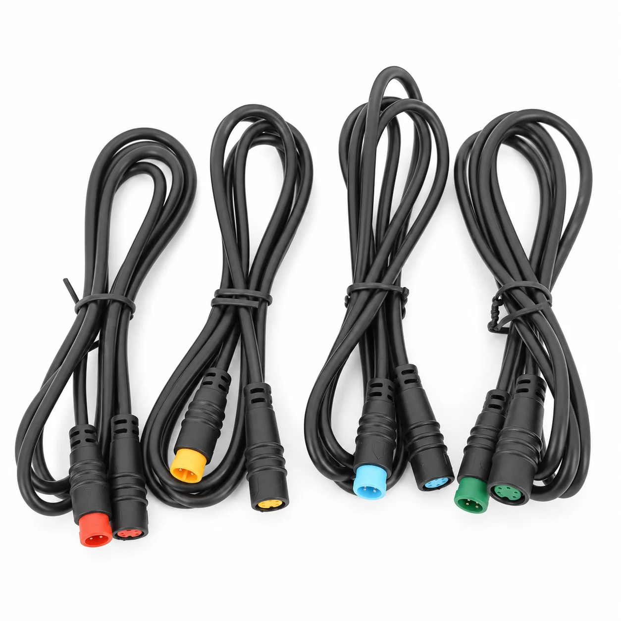 M8 2 3 4 5 6 Pin 20CM E-Bike Speed Sensor Male to Female Waterproof Extension Cable Connector for Electric Bicycle Wiring System