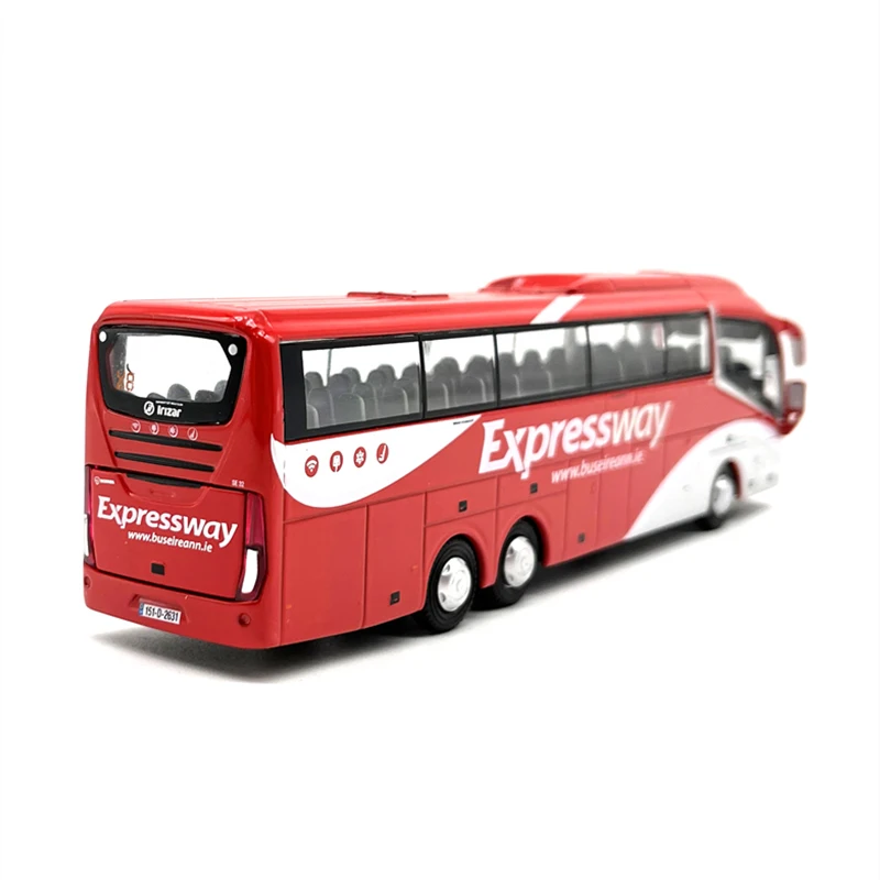 1:76 Scale Diecast Alloy IrizarI6 High-speed Passenger Bus Model Classic Nostalgia Adult Toys Collection Souvenir Static Display