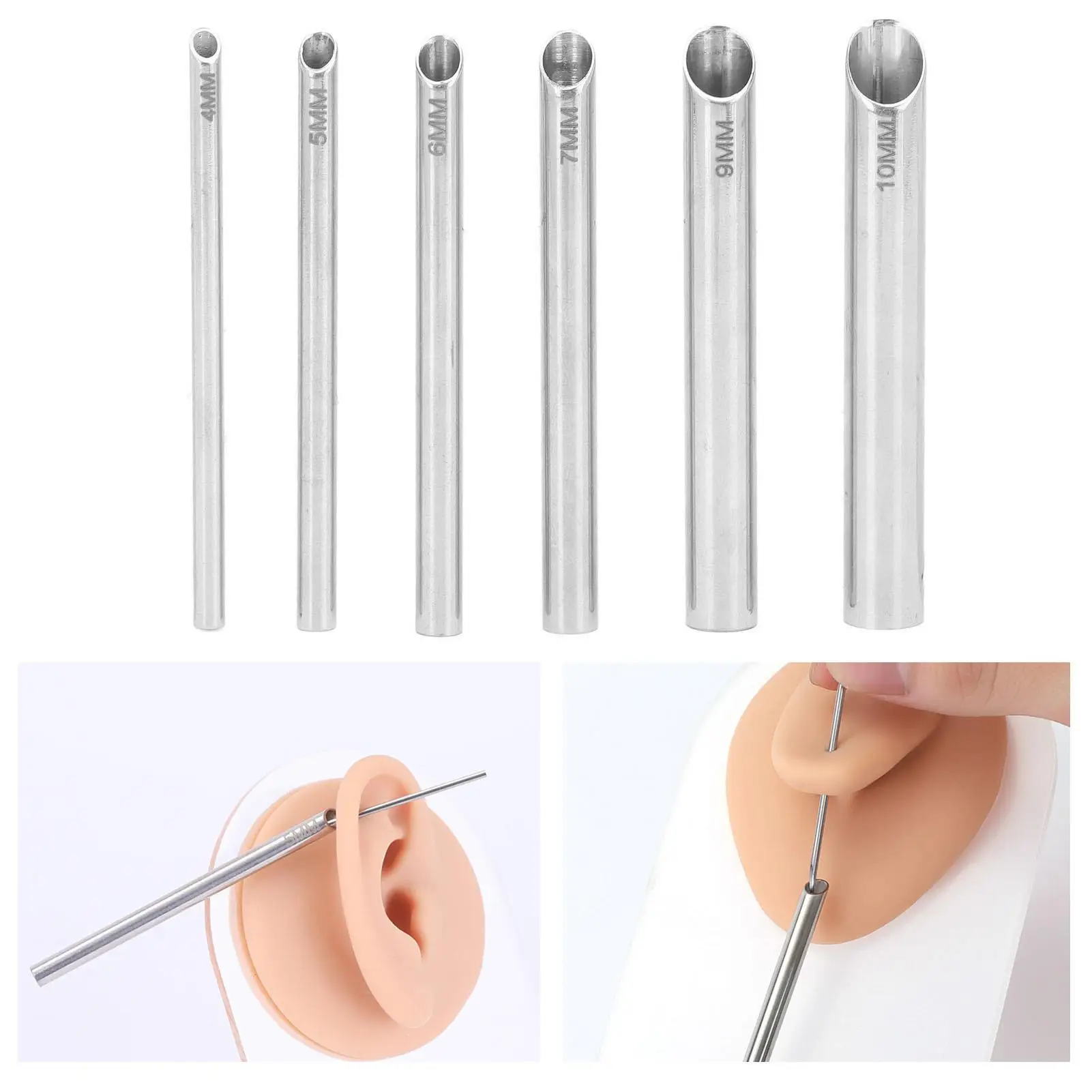 Body Piercing Receiving Tubes for tongue Nails - Individually Packaged Piercing Accessories