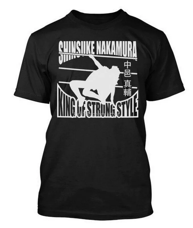 New Shinsuke Nakamura King Of Strong Style -Custom Men's T-Shirt Tee Shirt Personality Custom male new t-shirt fashion top tees