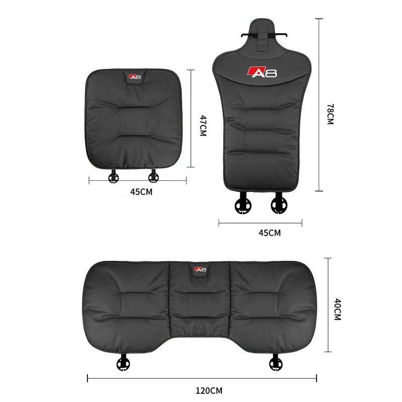 لأودي A8 D3 D4 D5 D2 4H وسادة مقعد السيارة المقعد الخلفي مسند الظهر الغطاء الواقي أفخم غطاء وسادة مقعد مريح #6