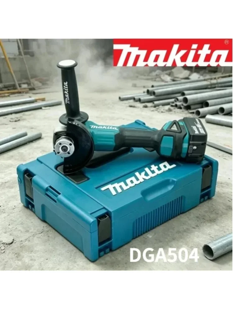 Makita DGA504 18V Akku-Winkelschleifer, bürstenlos, 125 mm, kabelloser Schleifer, Metall- und Holzschleifen, Polieren, Schneiden, Leistungsstark