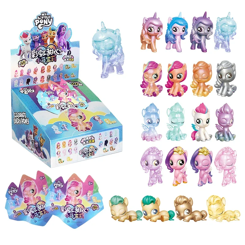 My Little Pony Animation Peripheral Rainbow Sweetheart Series Classic Collection Figures  Decorations Children's Gifts Girls