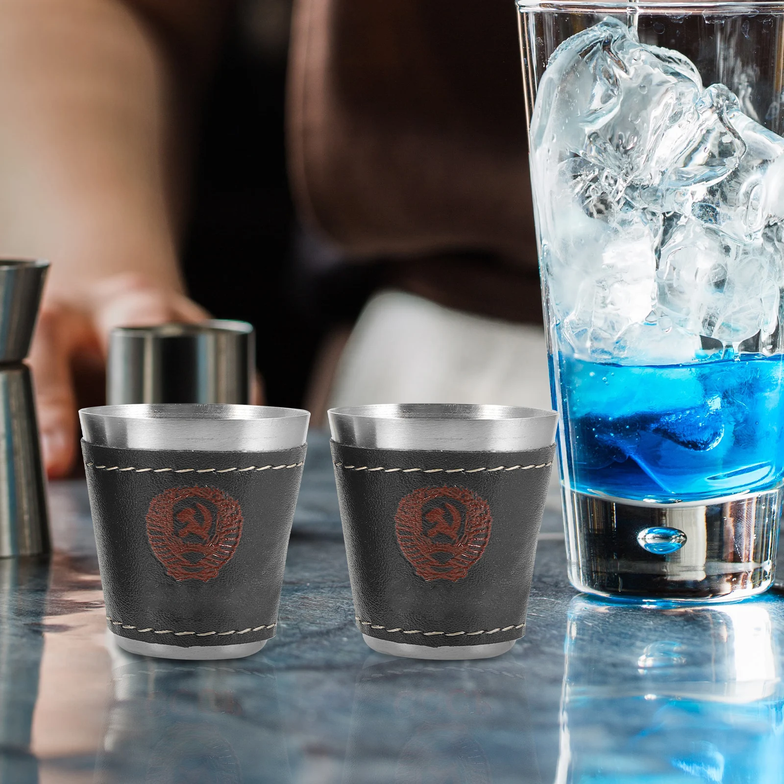 

Stainless Steel Cup Reusable Portable Camping Mug for Coffee Tea Juice Picnic Outdoor Small Metal Beverage Glass with Carry