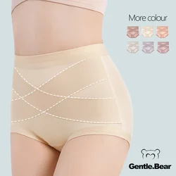 Gentle Bear High Waist Cotton Underwear for Women, New Body Shapewear, Elastic, Breathable, Soft Ladies Briefs, 2024