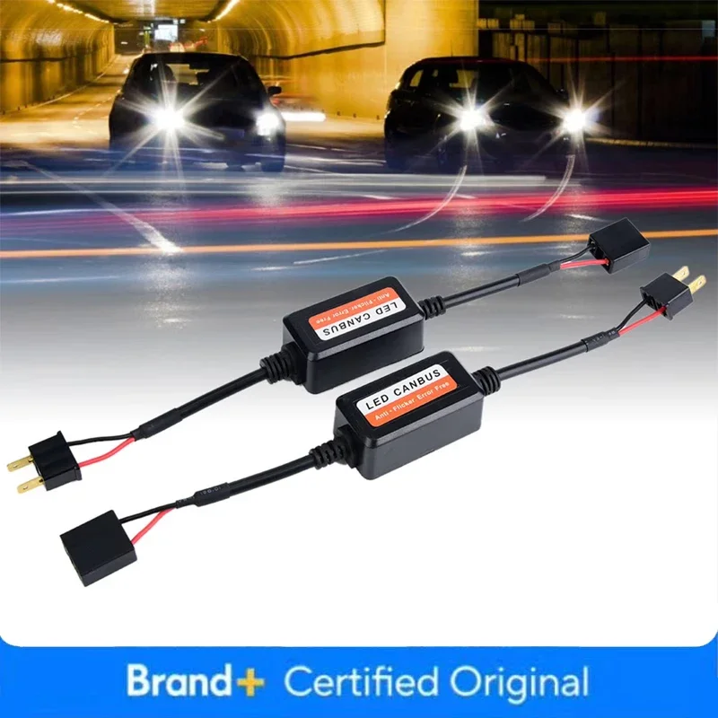 H4 H7 H11 9005 Car LED Headlight Canbus EMC Error Free Anti Flicker Resistor Canceller For H1 H7 H4 LED Headlights Kit Amagi