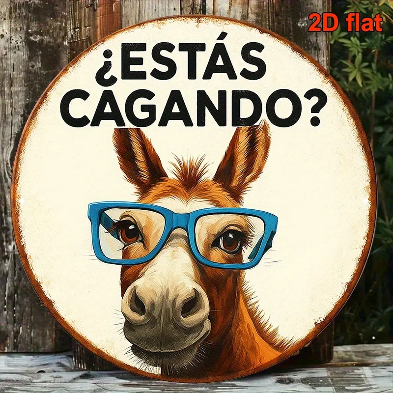Spanish/English Donkey Bathroom Sign - 