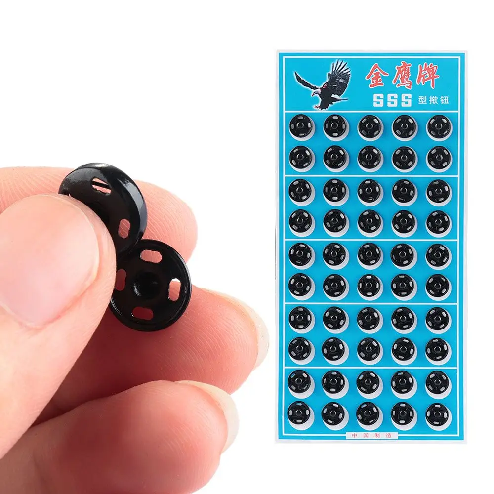 

50 Pairs/set Diy Stainless Steel Scrapbooking Fasteners Press Button Metal Snap Buttons