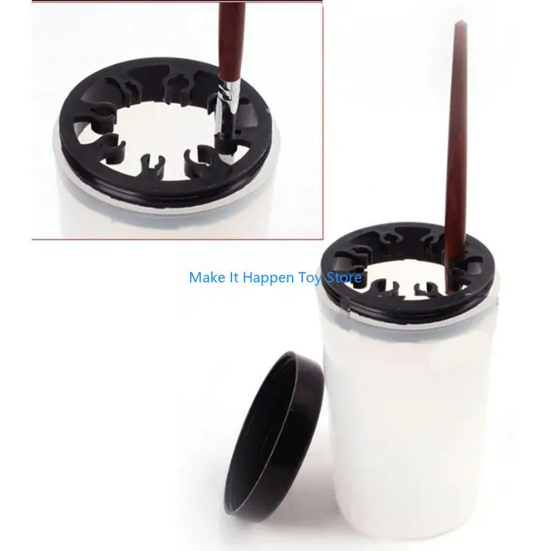 

28EC Пластиковая бутылка для очистки ручки для w/ 8 крючков и нижний контейнер хобби Diy t