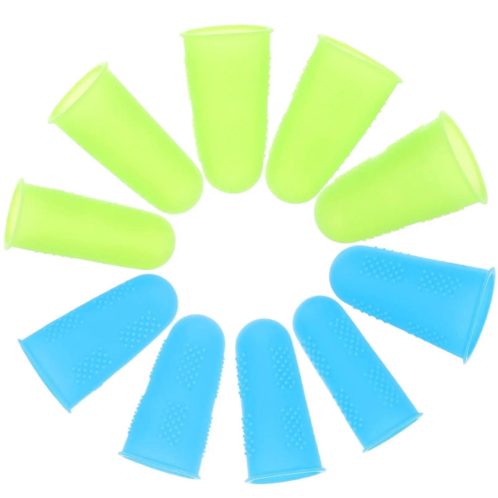 

10 Pcs Cover Finger Sleeves Lightweight Finger Protective Cover Non-slip Protective Sleeve Fingertip Gloves Durable